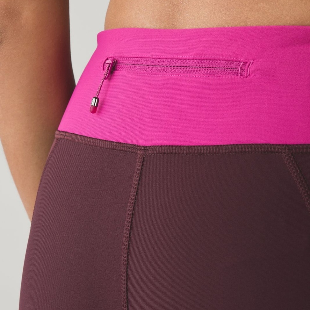 Lululemon Tight Stuff Crop Bordeaux Drama / Raspbe - Picture 4 of 7